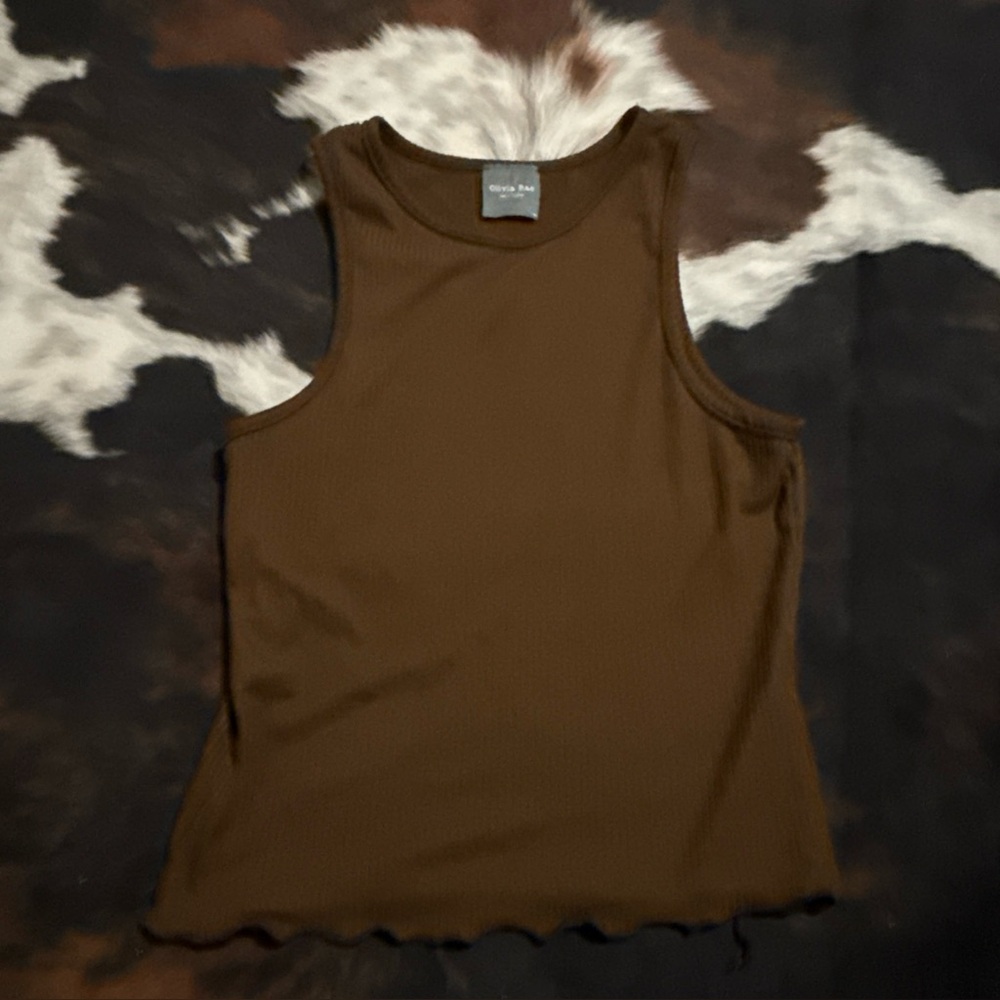 Olivia Rae Chocolate Brown Tank Top